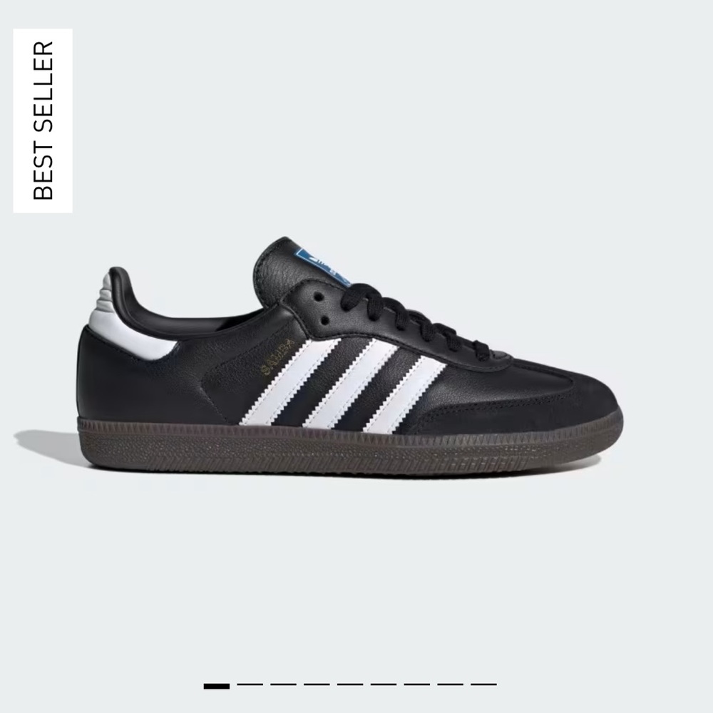 Adidas Samba OG, core black, size 6
